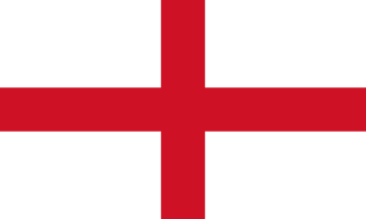 The national flag of England, representing the country where large numbers of people bearing the Gallagher surname settled, worked, and served over many generations. Flag of England